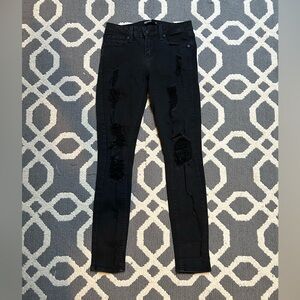 Just Black Ripped Black Jeans